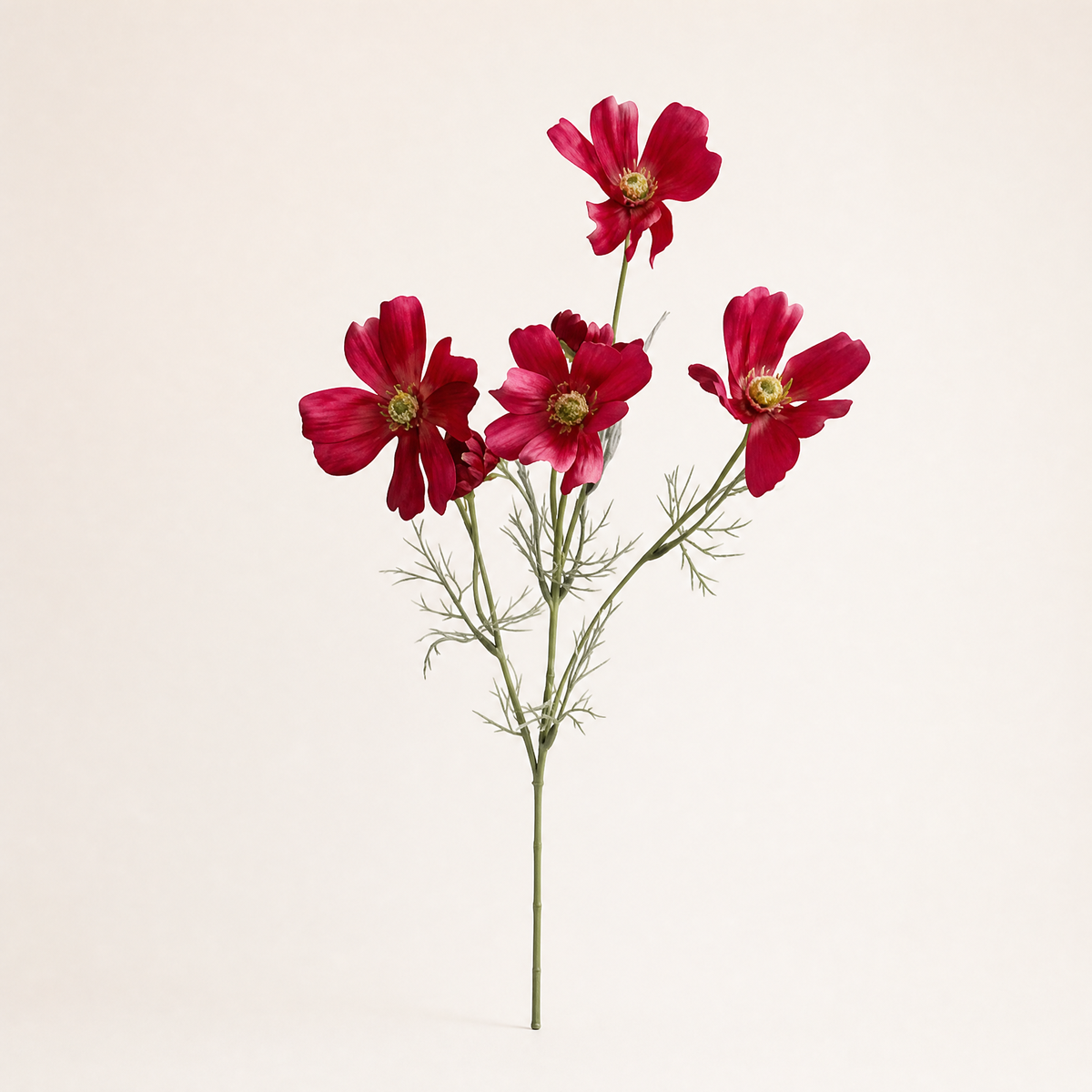 Faux Cosmos Flower Stem – Silk Flocked, 60 cm, Wedding Table Arrangement Decor