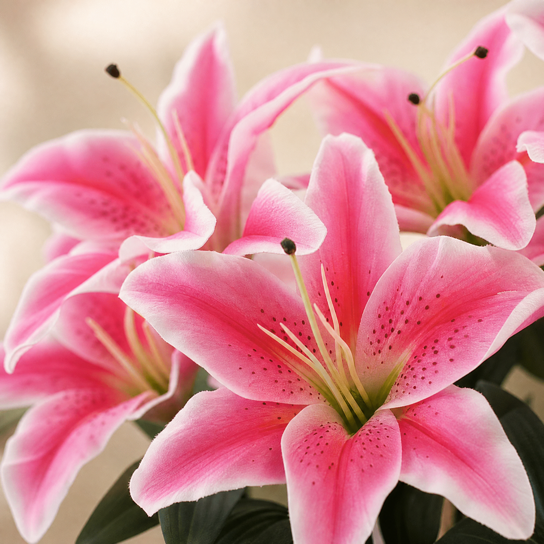 Silk Lily Bouquet 9 Heads – Faux Floral Branch for Wedding Home Decor Gift