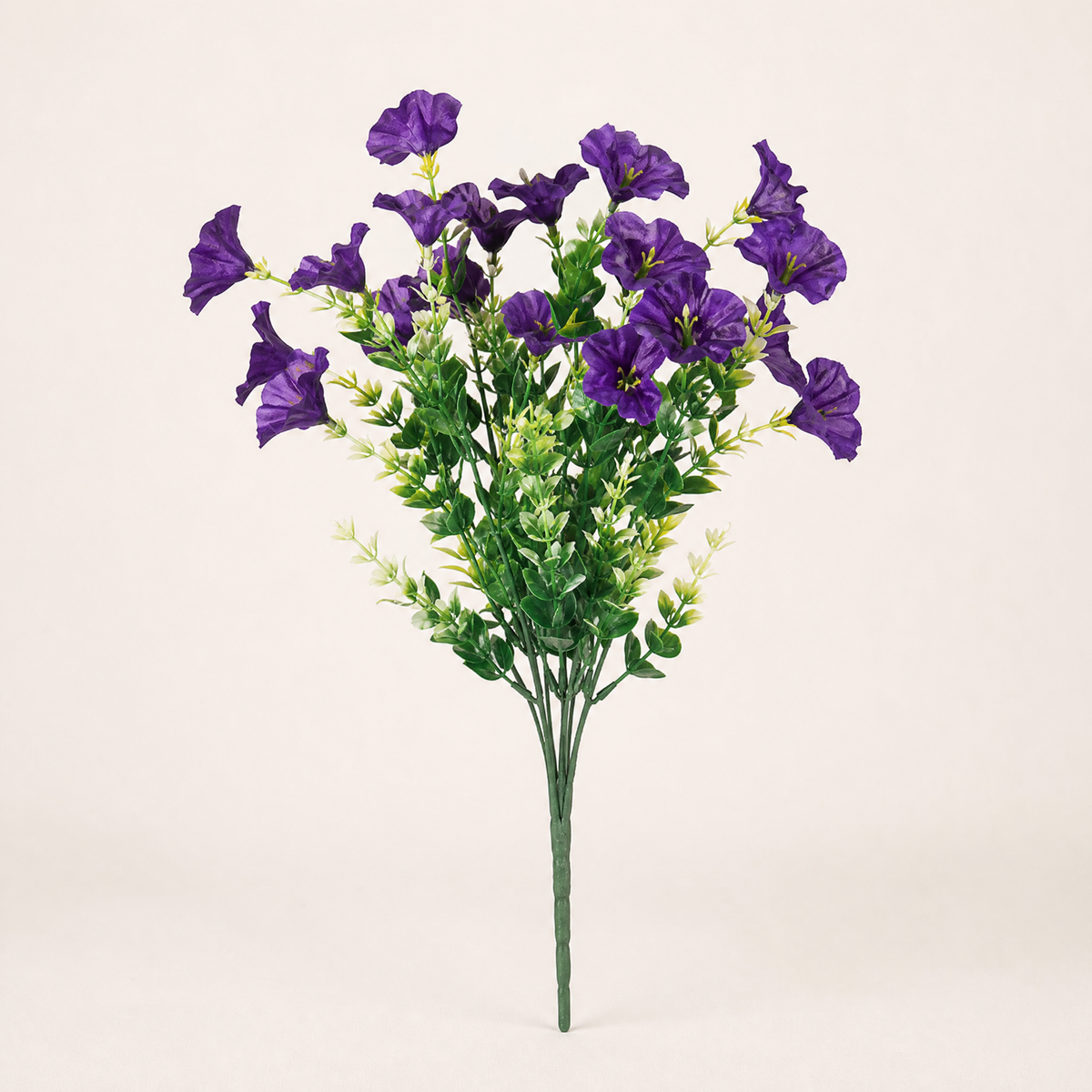 Silk Morning Glory Stem – Faux Floral Bush UV Resistant Indoor Outdoor Garden Decor