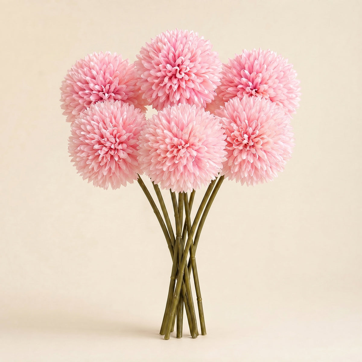 Artificial Hydrangea Stems Set of 5 – Faux Silk Flowers for Vase Wedding Home Decor
