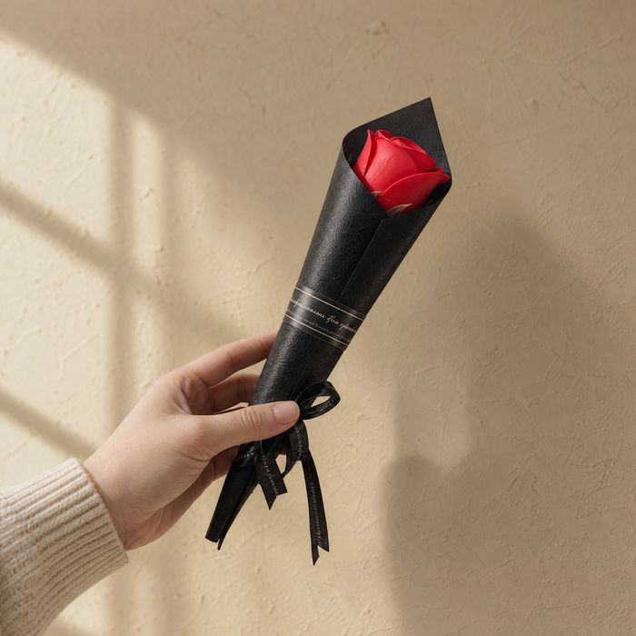Rose Bouquet Faux Flower – Valentine Mother Teacher Gift