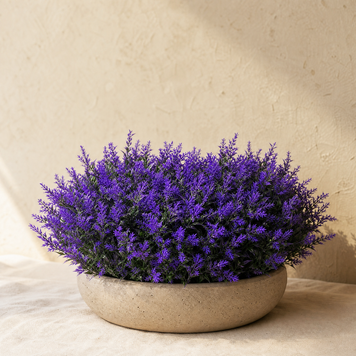 Artificial Lavender Bushes 12/24 Bundles – Faux Purple Flowers UV Safe Outdoor Use