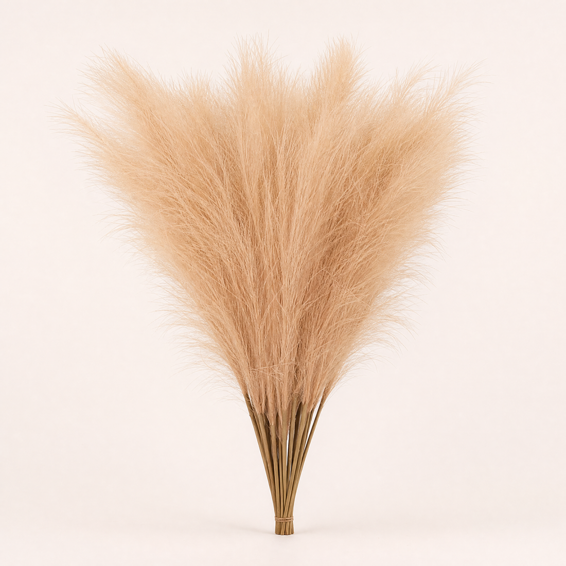 Artificial Pampas Grass Stems – Faux Bouquet for Wedding Table and Vase Decor