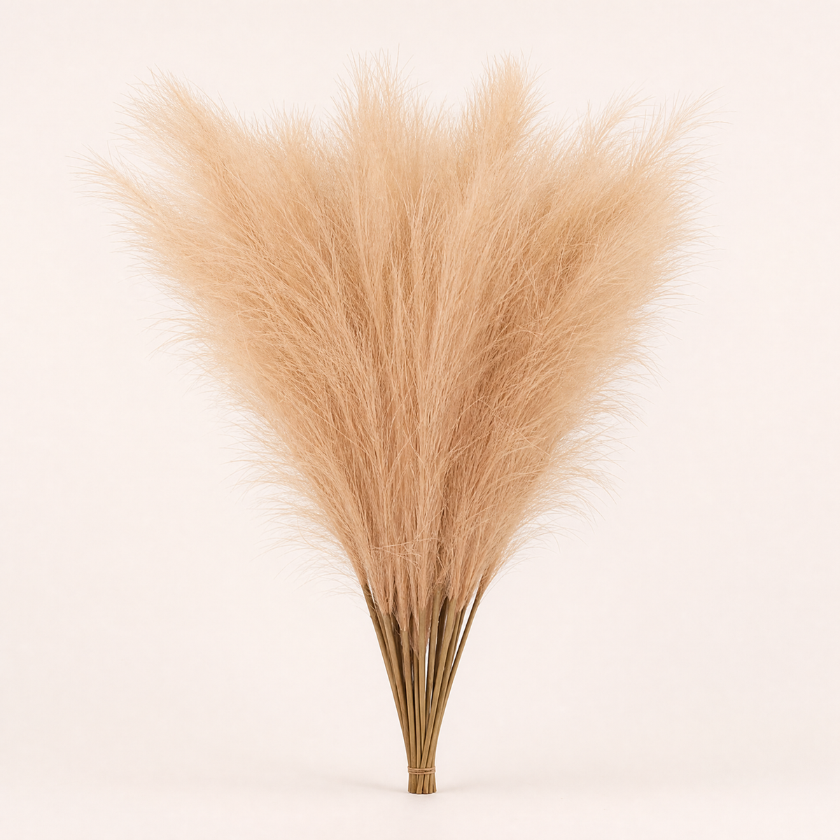 Artificial Pampas Grass Stems – Faux Bouquet for Wedding Table and Vase Decor