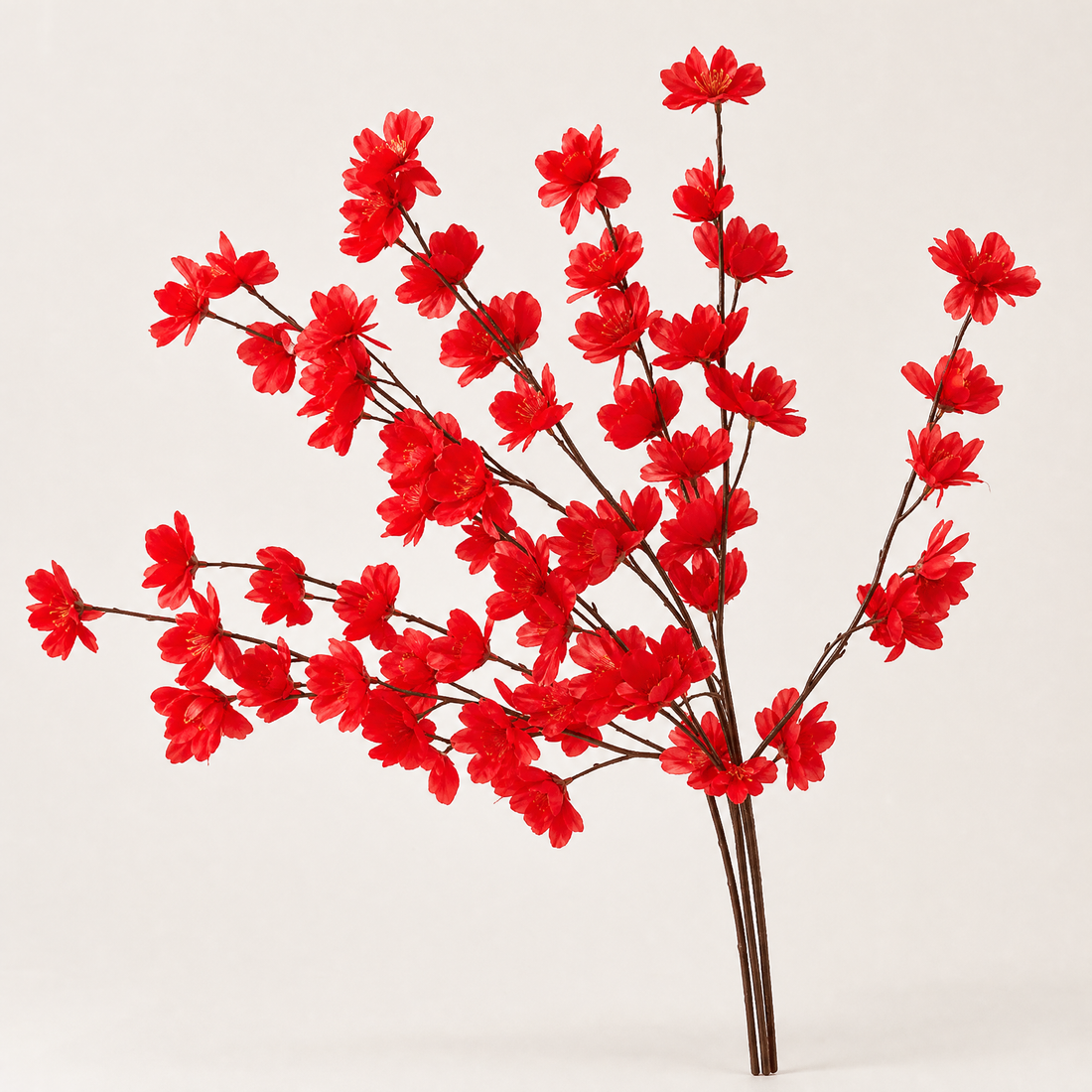 Faux Cherry Blossom Branch – Tall Artificial Sakura Branch for Wedding Home Vase Decor