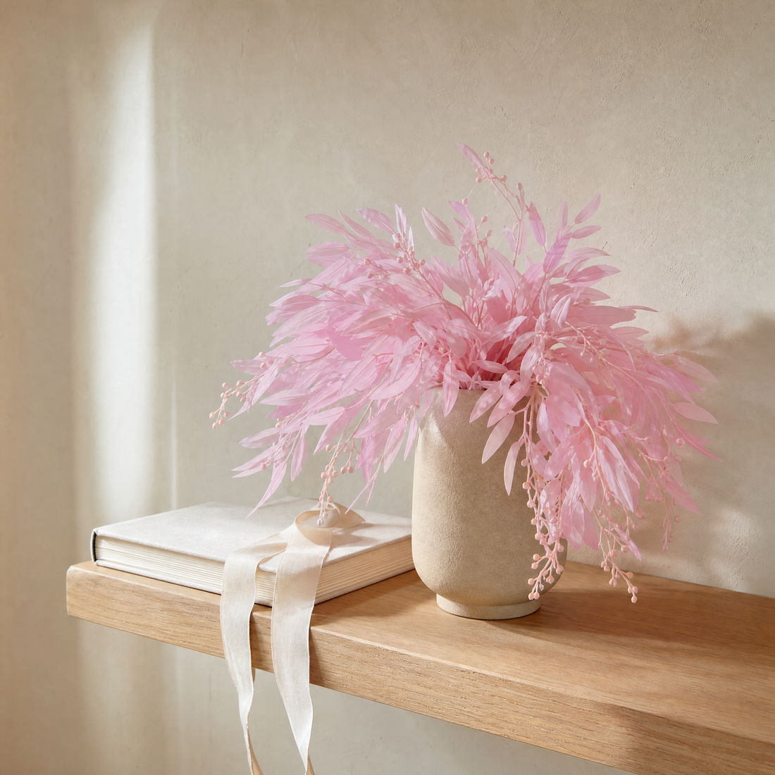 Artificial Willow Leaf Stems – Faux Greenery Bouquet for Home Vase Decor