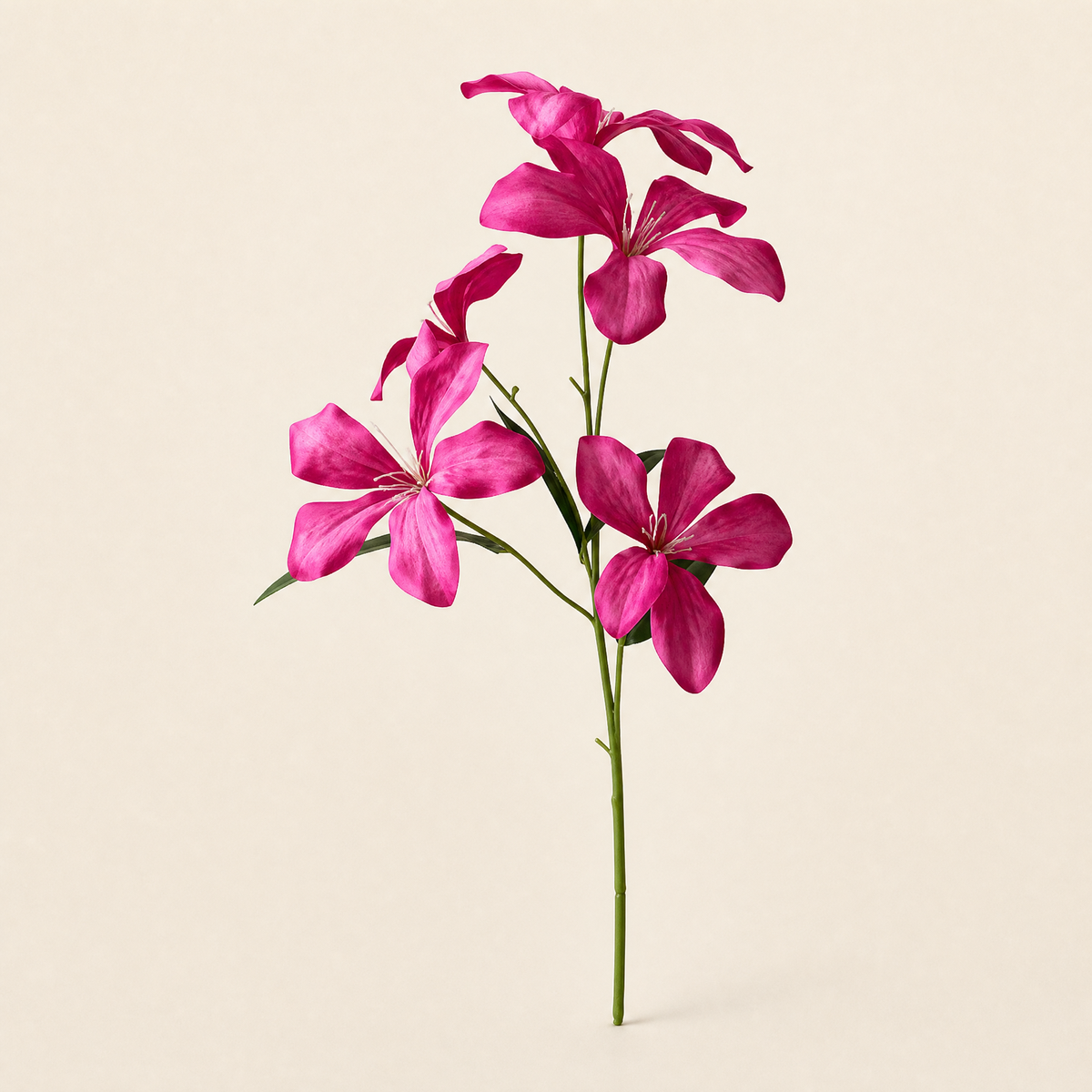 Silk Flame Orchid Stem – Faux Floral Branch for Home, Wedding and Table Decor