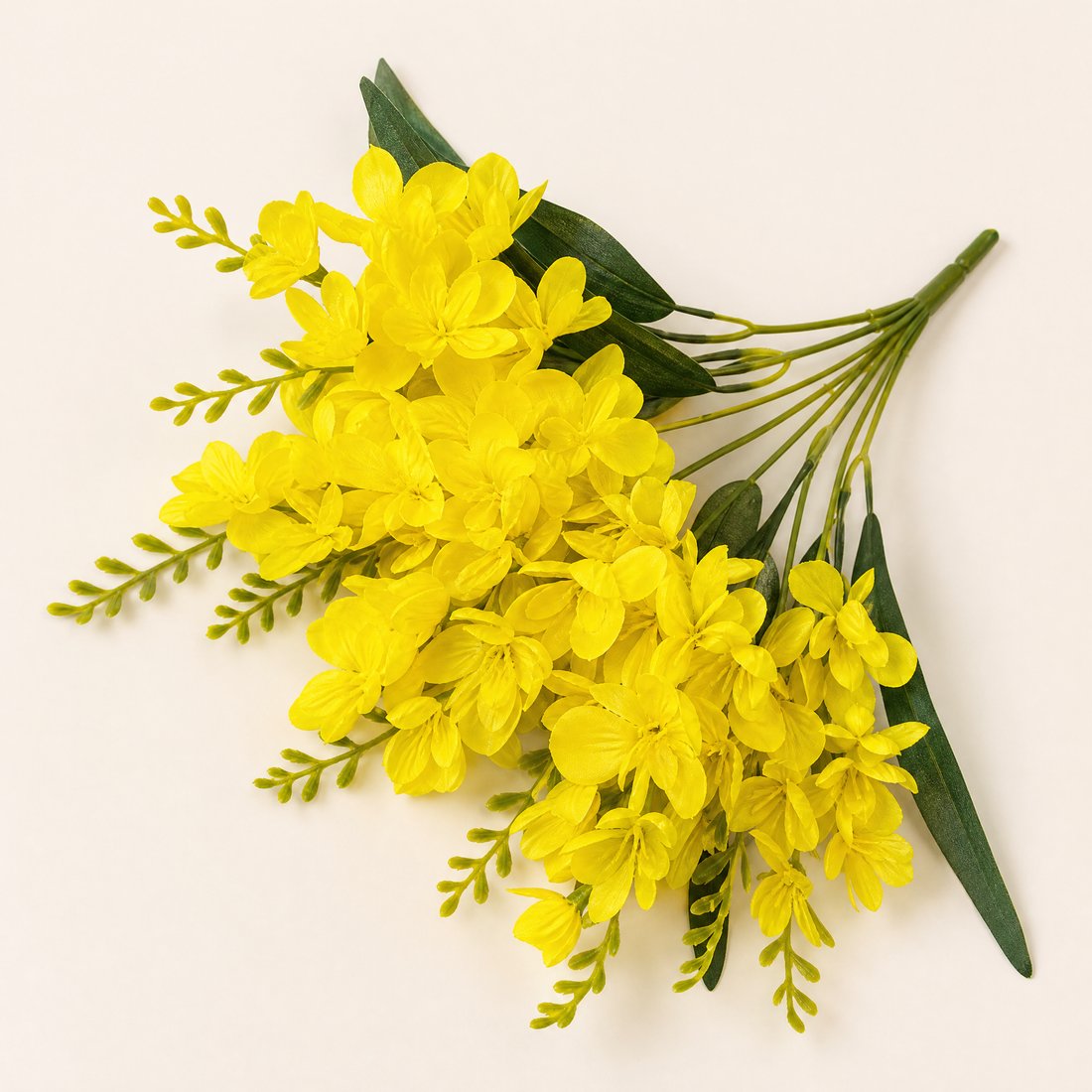 Silk Freesia Flower Stems – Faux Floral Bouquet for Wedding Table and Home Decor Display