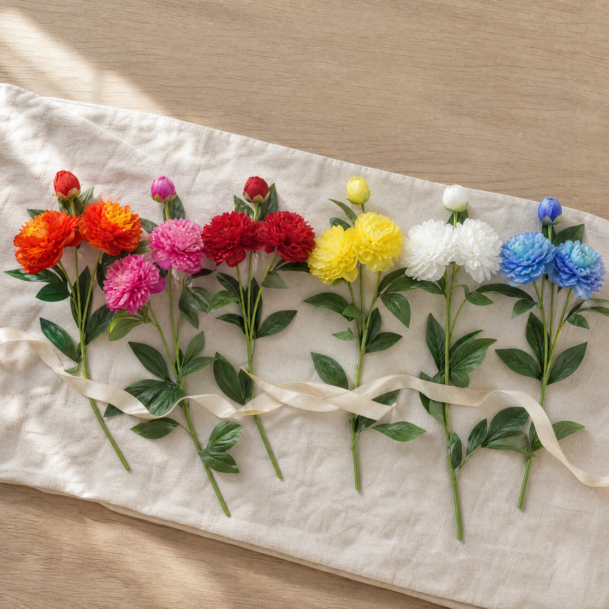 Faux Silk Peony Stem – 30 Inch Artificial Flower for Wedding Table Centerpiece