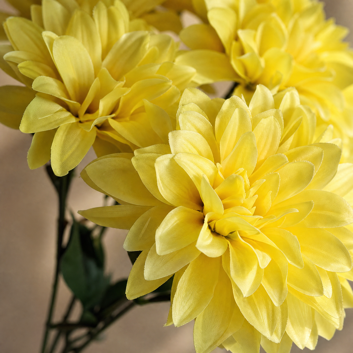 Faux Dahlia Bouquet 7 Heads – Faux Flowers for Wedding Table Centerpiece Home Decor