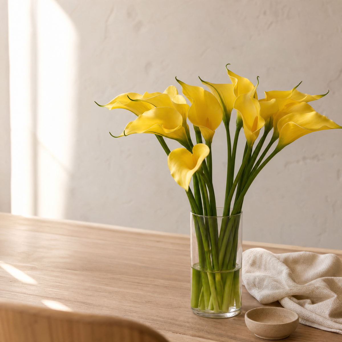 Faux Calla Lily Stems Set of 10/20 – EVA Flower Home Decor Wedding Table Arrangement