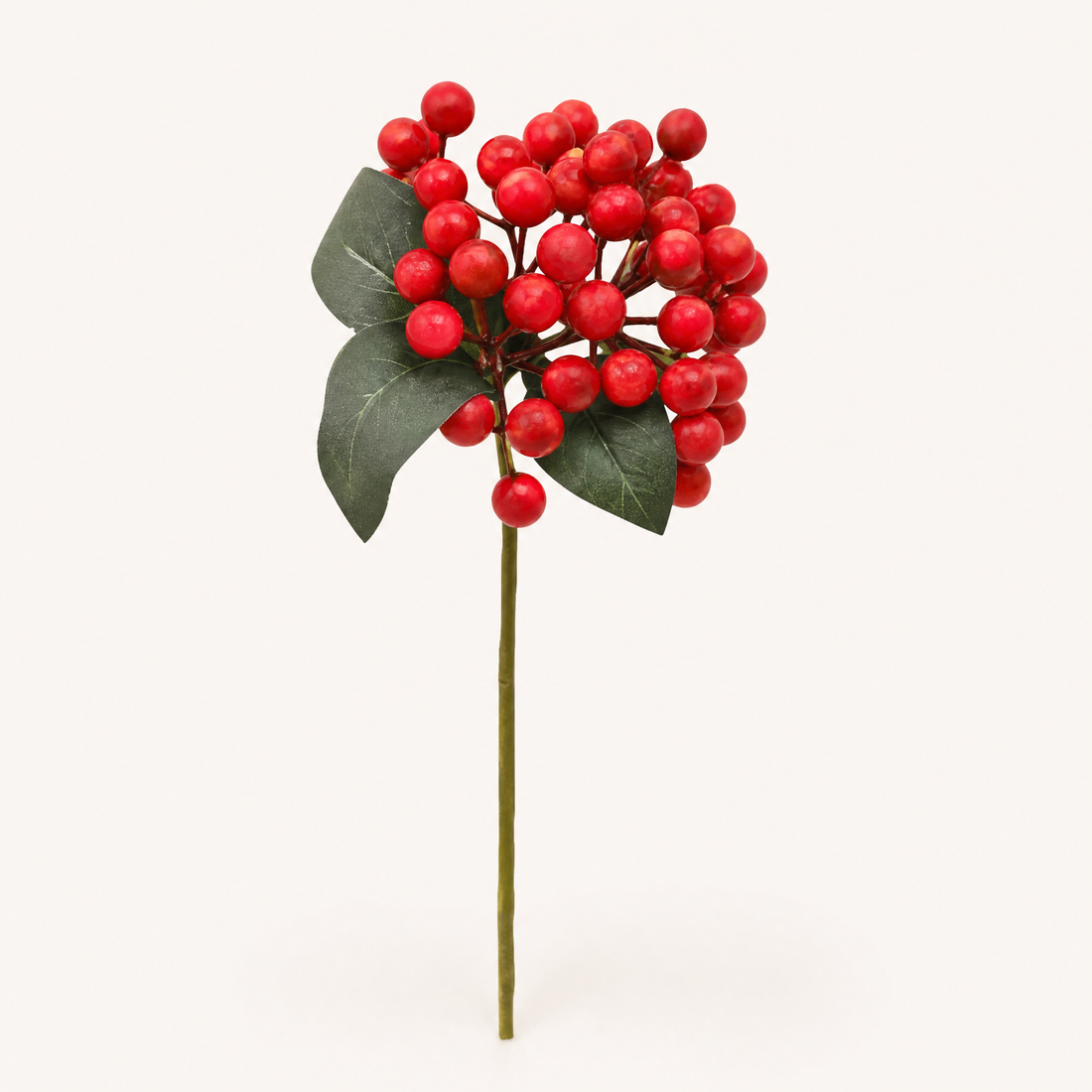 Faux Berry Stem Bunch – Artificial Fruit Pick for Wreaths and Holiday Decor