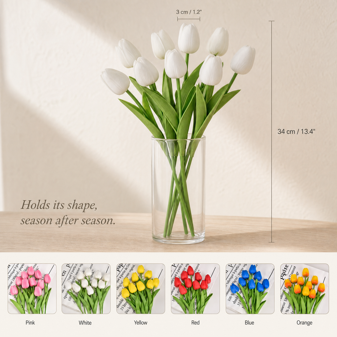 Artificial Tulips – Faux Flower Stems for Wedding and Home Styling
