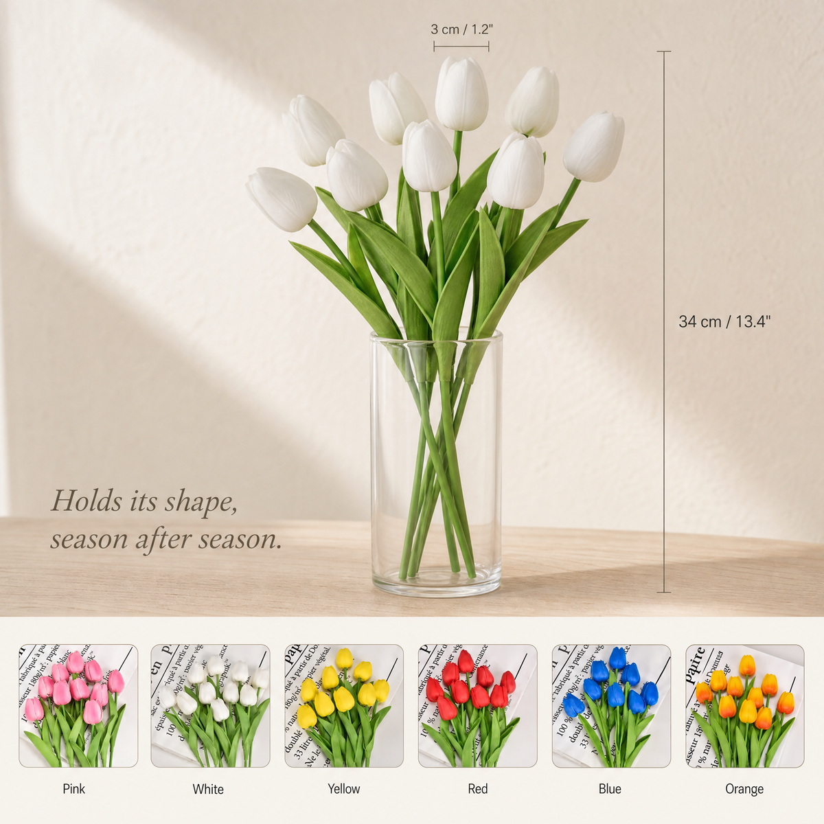 Artificial Tulips – Faux Flower Stems for Wedding and Home Styling