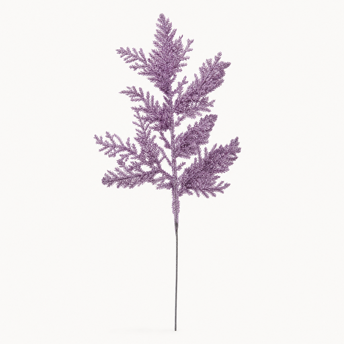 Faux Glitter Pine Branch Picks – Christmas Tree Wreath Stems Holiday Decoration