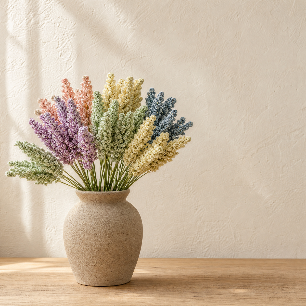 Artificial Lavender Stems 60-120pcs – Faux Floral Bunch for Home and Wedding Decor