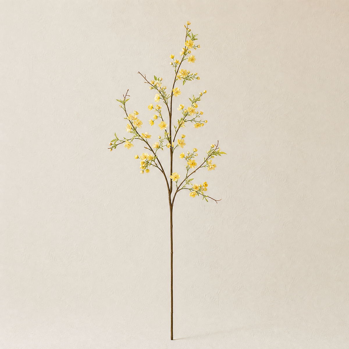 Artificial Plum Blossom Stem – Faux Silk Branch for Living Room Vase Arrangement