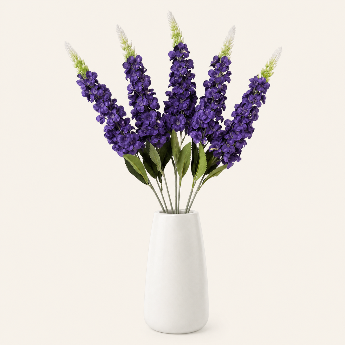 Artificial Delphinium Flower – Faux Silk Flower for Home Vase Wedding Arrangement