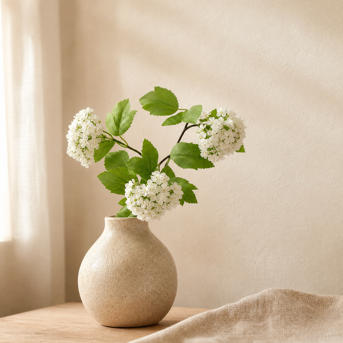 Artificial Hydrangea Stem – Silk -Head Spray for Wedding Table and Home Decor