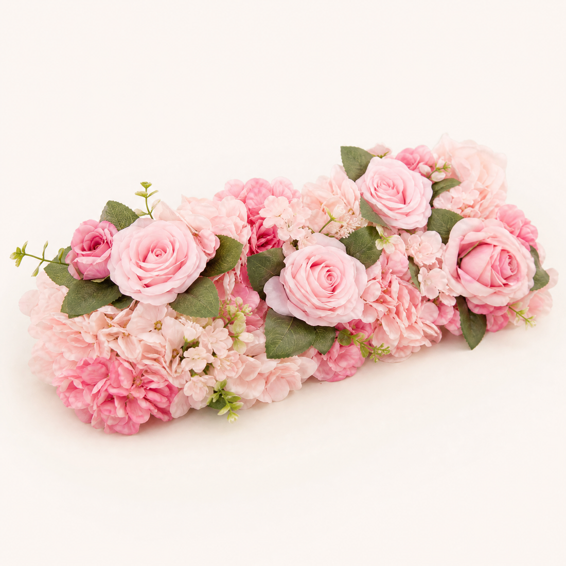 Silk Flower Row Arrangement 6 Pack – Wedding Table Centerpiece Arch Backdrop Party Decor