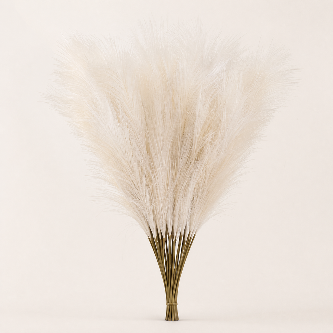 Artificial Pampas Grass Stems – Faux Bouquet for Wedding Table and Vase Decor