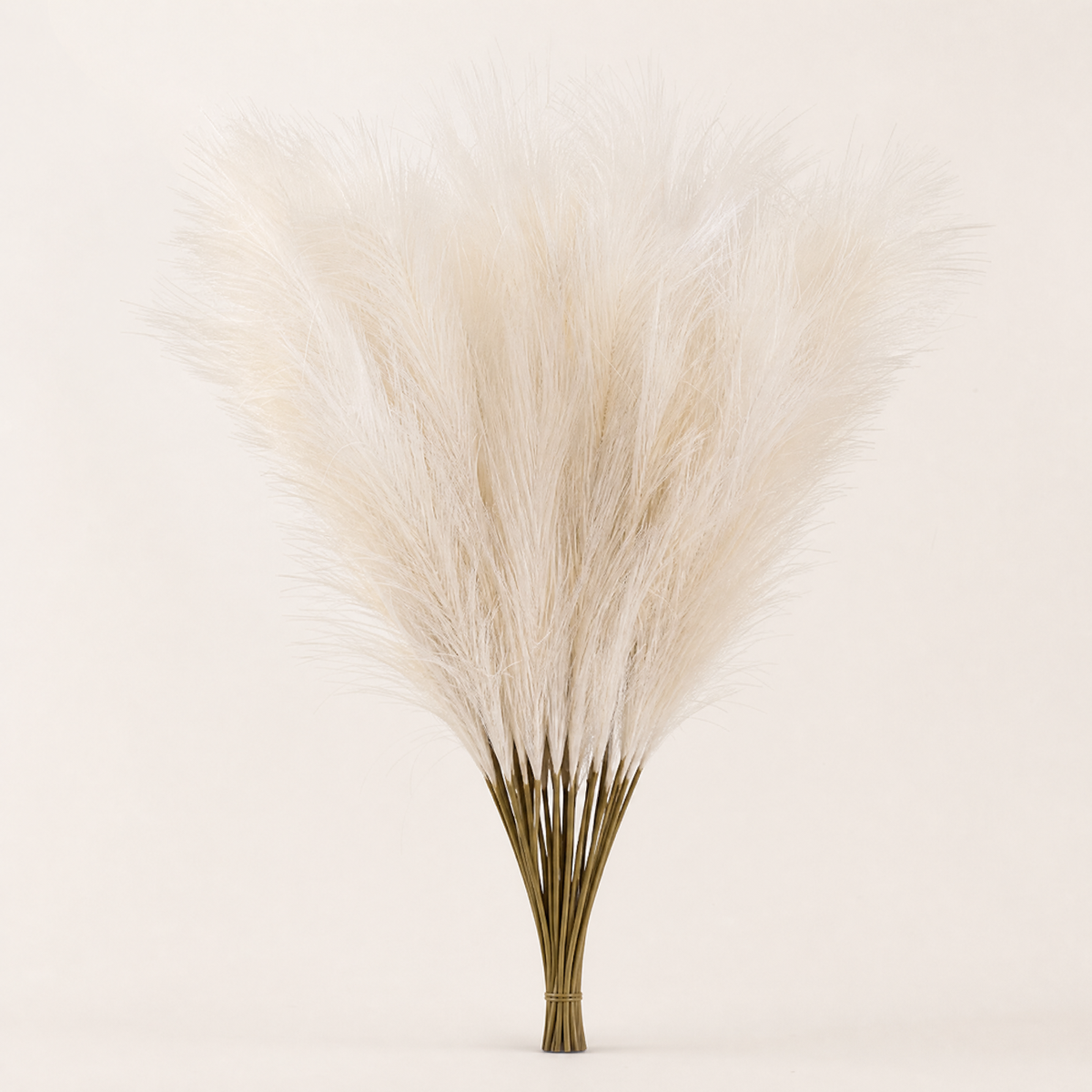 Artificial Pampas Grass Stems – Faux Bouquet for Wedding Table and Vase Decor