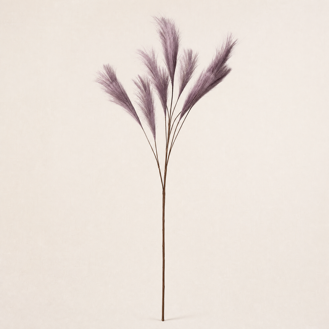 Silk Reed Stems Faux Pampas Bunch – Home Decor Wedding Vase Arrangement 80cm