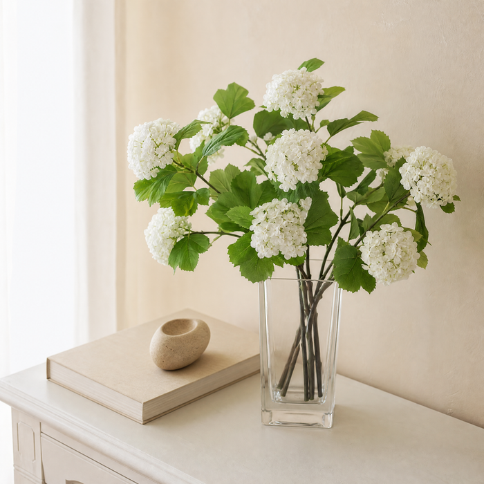 Artificial Hydrangea Stem – Silk -Head Spray for Wedding Table and Home Decor