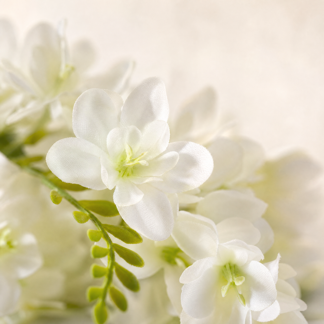 Silk Freesia Flower Stems – Faux Floral Bouquet for Wedding Table and Home Decor Display
