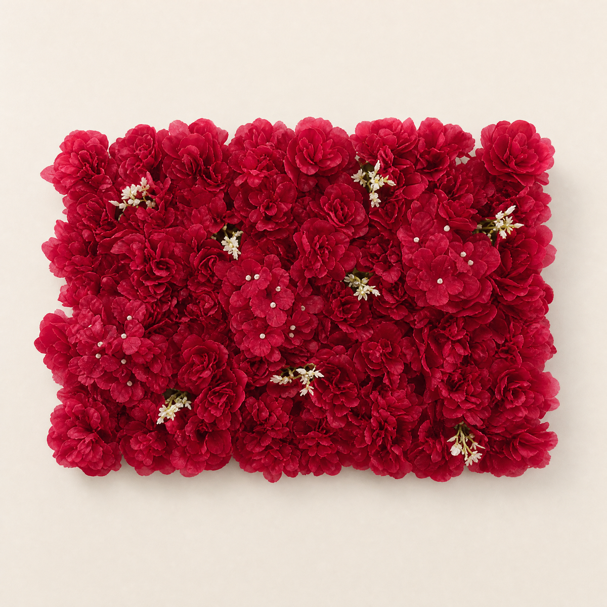 Silk Flower Wall Panel – Faux Floral Backdrop for Wedding Party Home Decor 60x40cm
