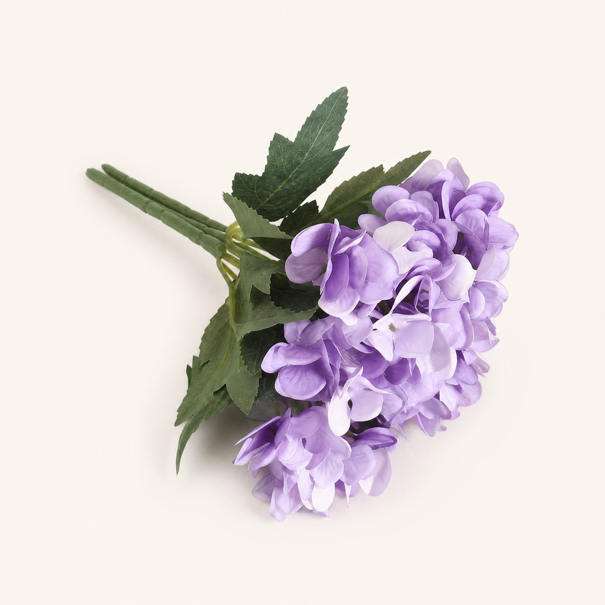 Silk Hydrangea Bouquet – Faux Floral Arrangement for Wedding Home Decor Table