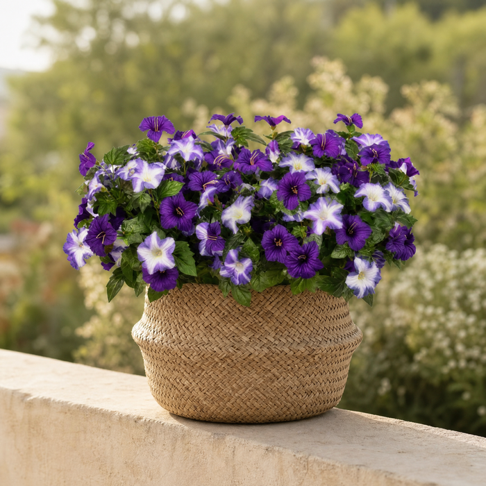 Artificial Petunia Flowers  – Faux Silk Outdoor Garden Balcony Decor