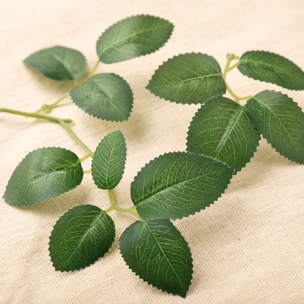 Silk Rose Leaves Faux Greenery Stems – DIY Bouquet Wedding Home Decor Bulk Pack