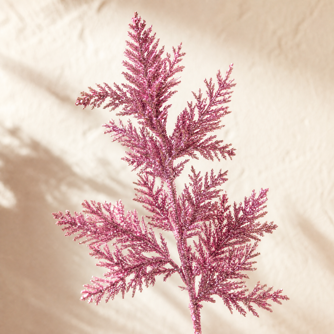 Faux Glitter Pine Branch Picks – Christmas Tree Wreath Stems Holiday Decoration