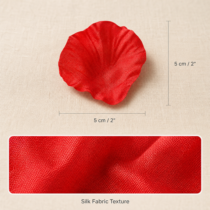 Silk Rose Petals – Sets of  Faux Flower Petals for Wedding Table Scatter Decoration