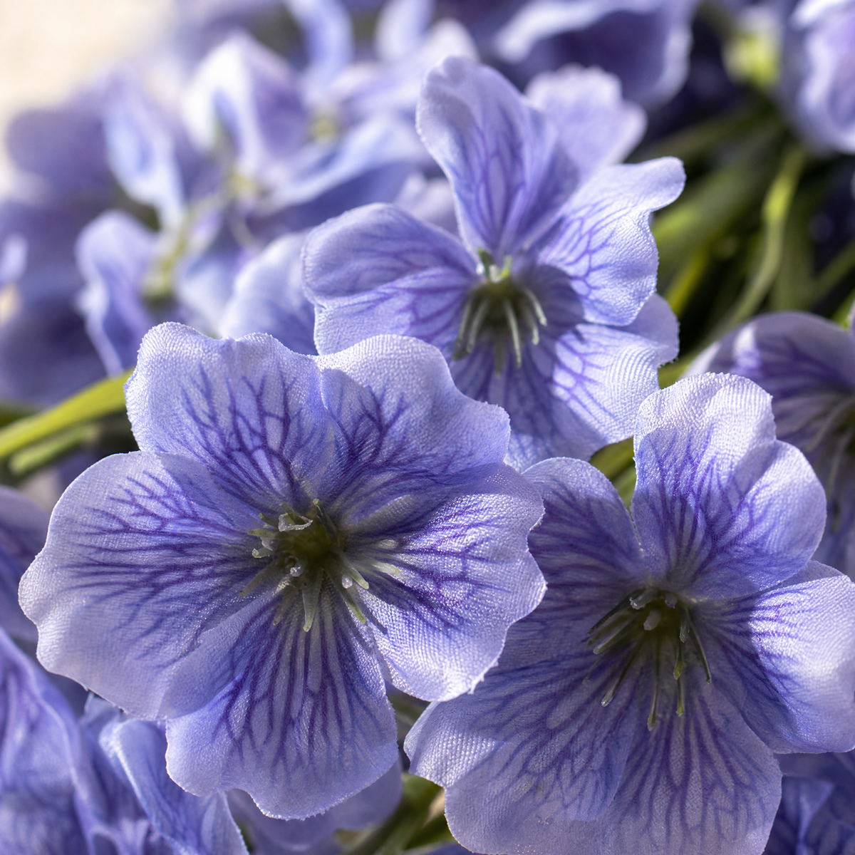 Artificial Violet Flower Bouquet – Silk Faux Blooms for Wedding and Home Decoration