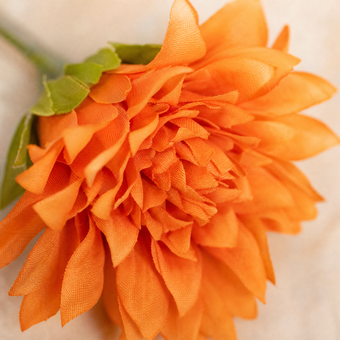Artificial Dahlia Stem 3 Heads – Faux Silk Flower for Vase Wedding Home Decor