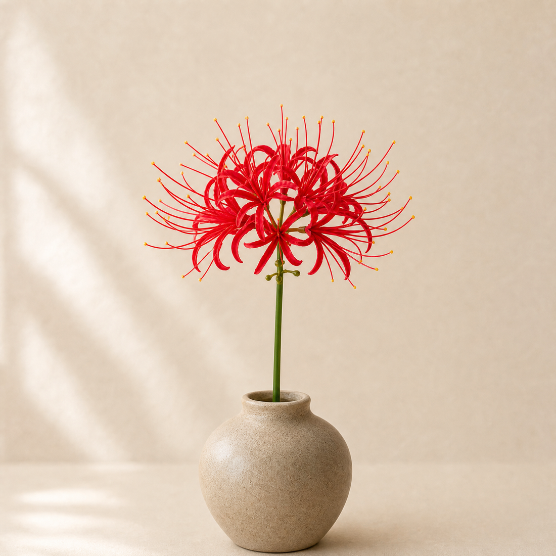 Artificial Higanbana Stem – Real Touch Silk Faux Equinox Flower Branch Home Decor