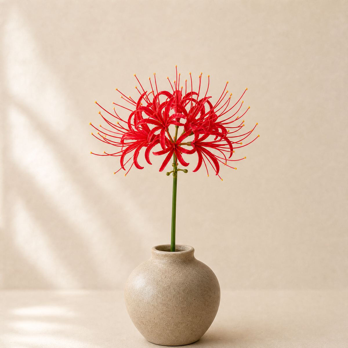Artificial Higanbana Stem – Real Touch Silk Faux Equinox Flower Branch Home Decor