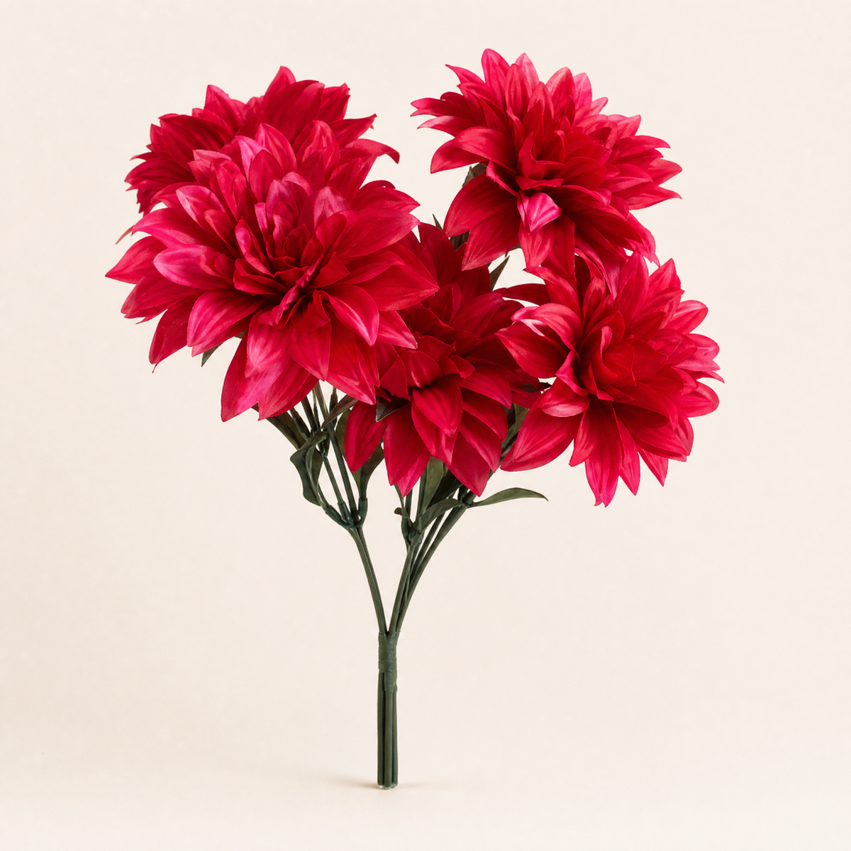 Faux Dahlia Bouquet 7 Heads – Faux Flowers for Wedding Table Centerpiece Home Decor