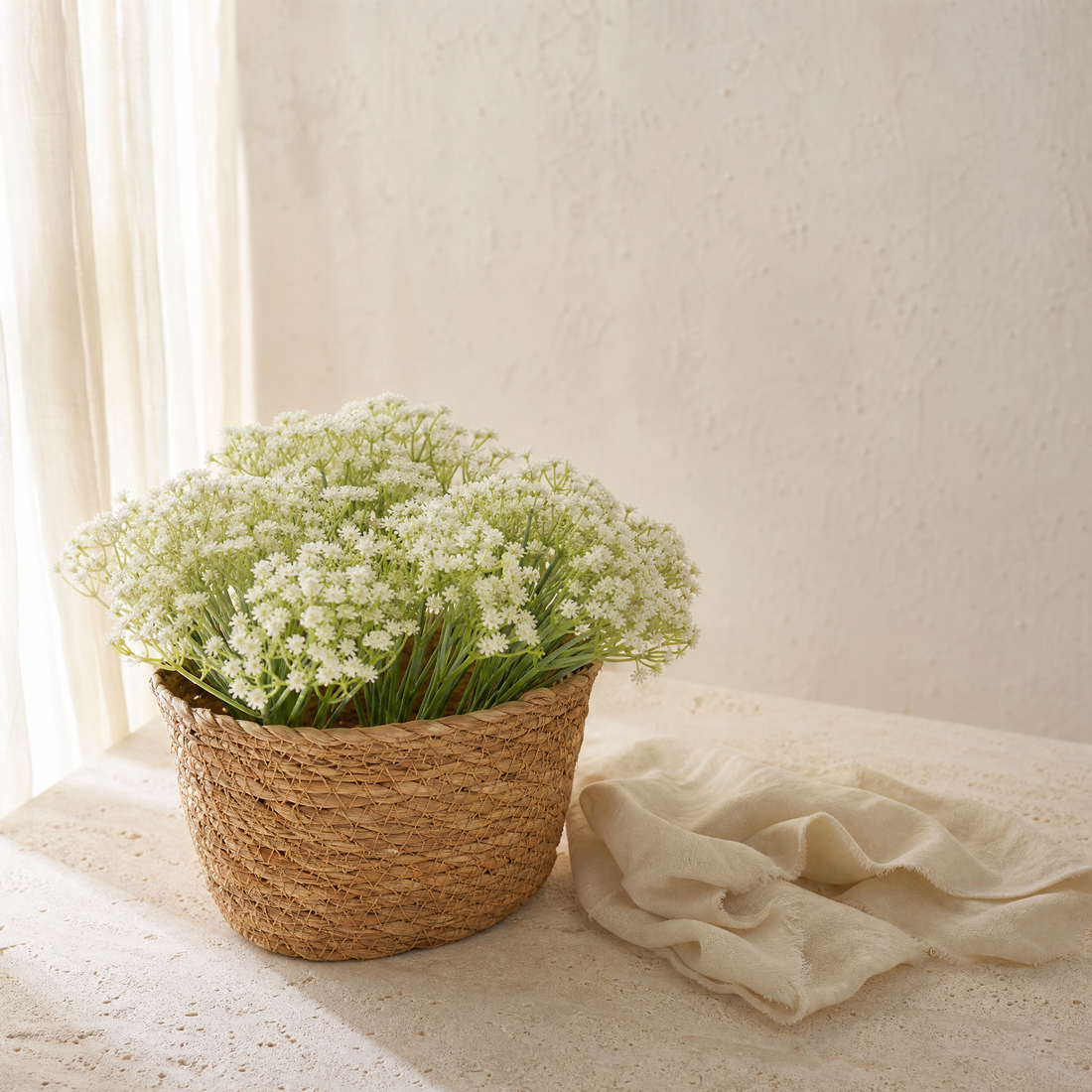Silk Gypsophila Stems – Faux Baby's Breath for Weddings and Home Decor