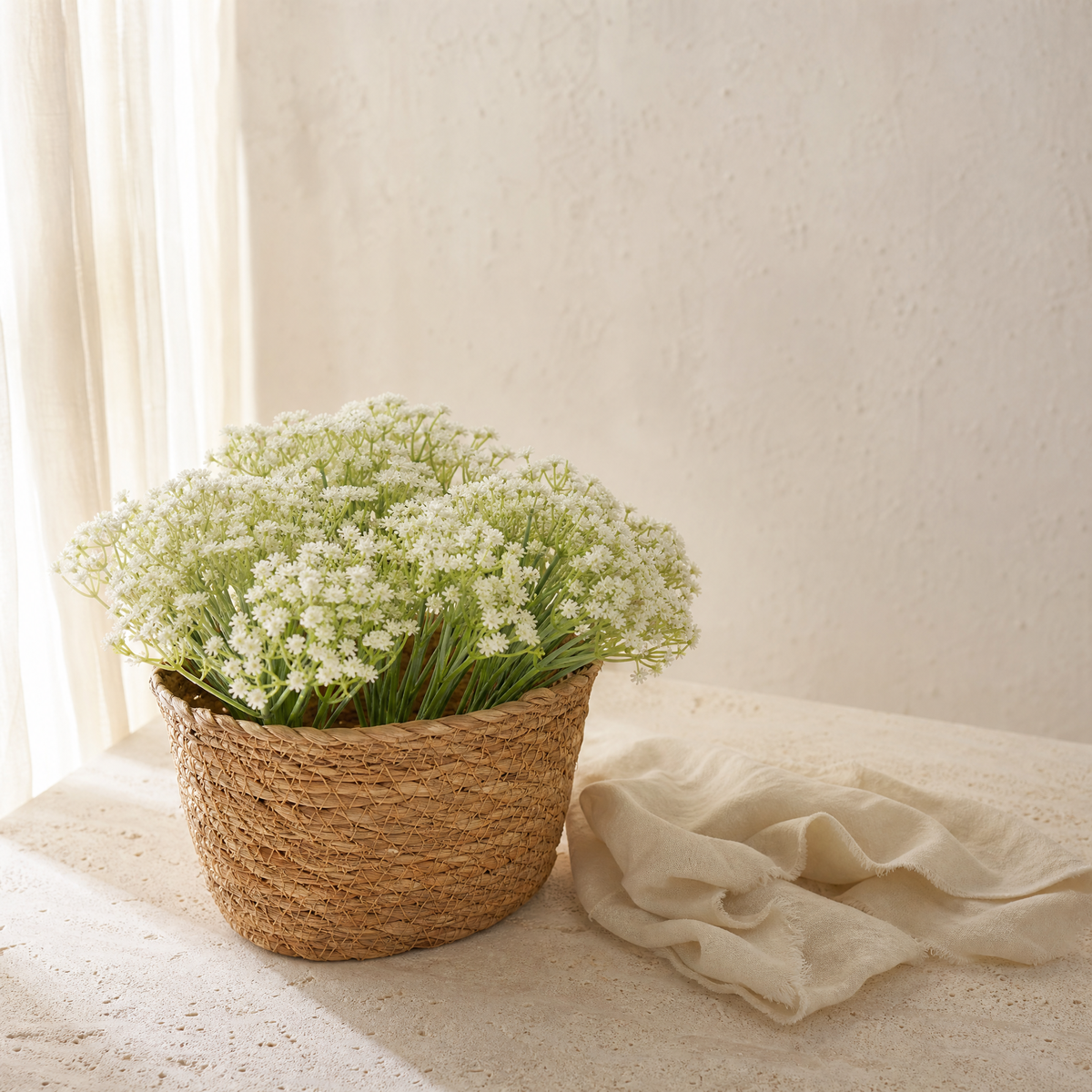 Silk Gypsophila Stems – Faux Baby's Breath for Weddings and Home Decor