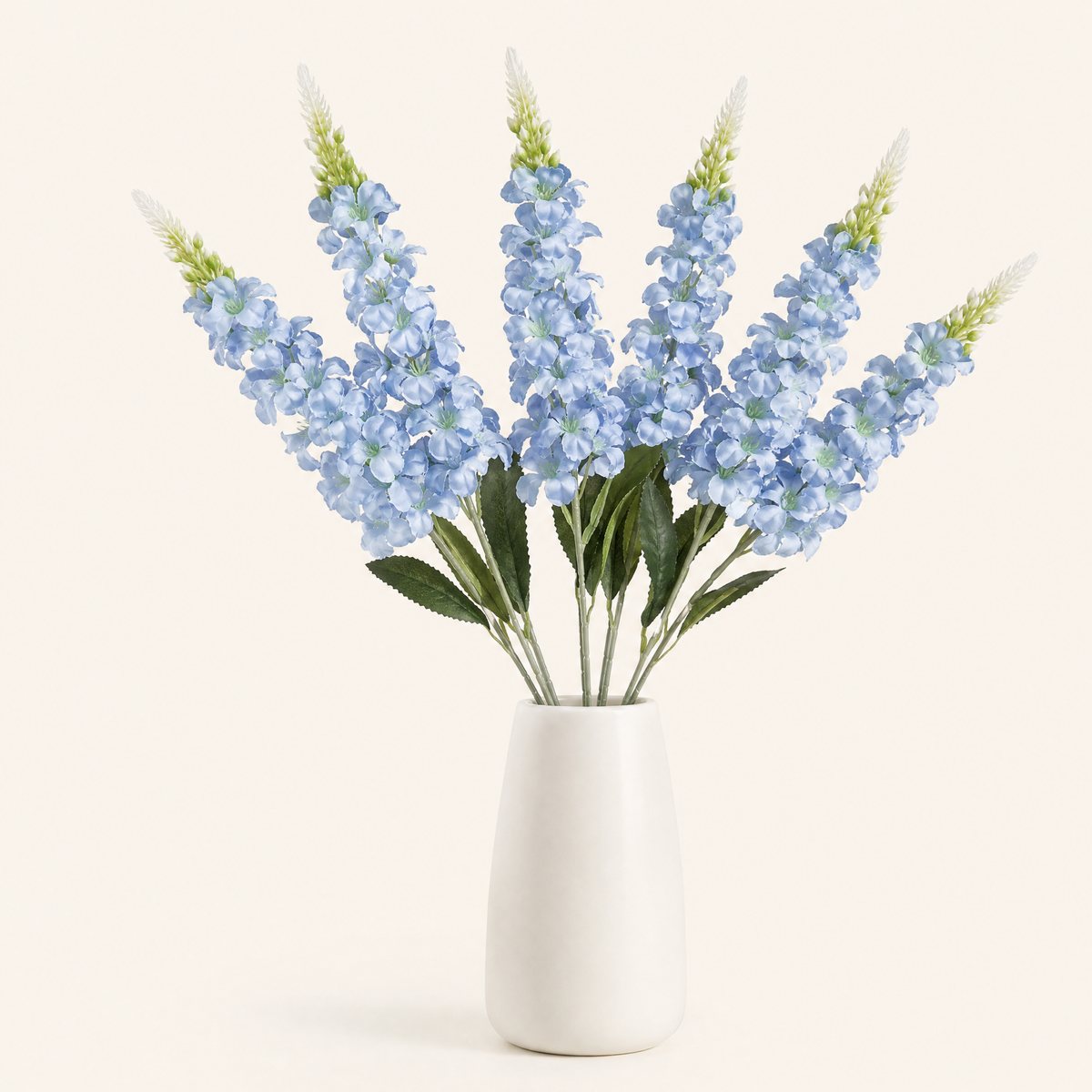 Artificial Delphinium Flower – Faux Silk Flower for Home Vase Wedding Arrangement