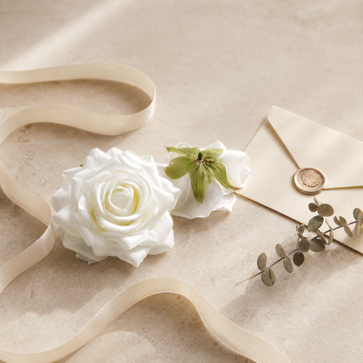 Silk Rose Heads Pack – Wedding Arch Wreath Brooch DIY Decor Artificial Flowers