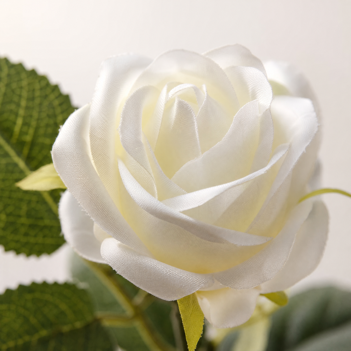 Faux Rose Bonsai in White Pot – Silk Flower Arrangement for Home and Desk Decor