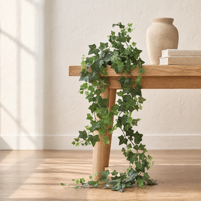 Artificial Ivy Garland Faux Vine – 1.8m Silk Leaf Hanging Plant for Wall Wedding Decor