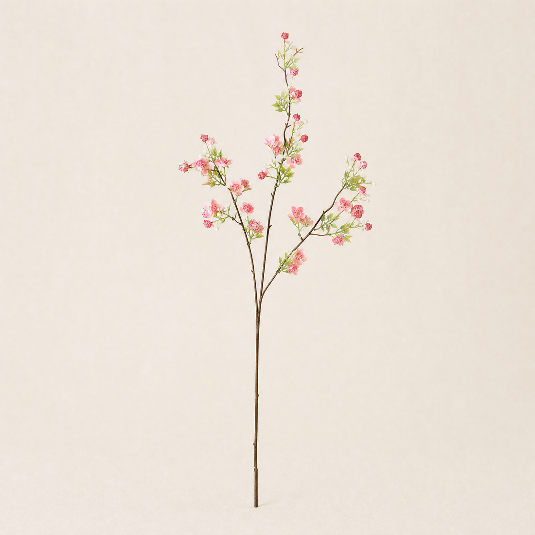 Artificial Plum Blossom Stem – Faux Silk Branch for Living Room Vase Arrangement