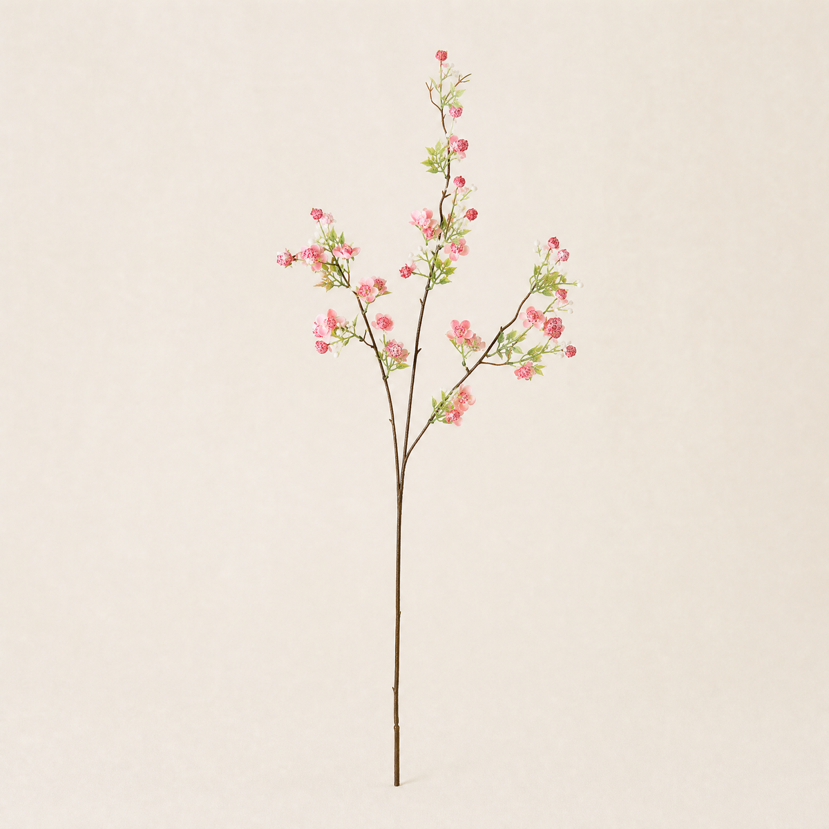 Artificial Plum Blossom Stem – Faux Silk Branch for Living Room Vase Arrangement