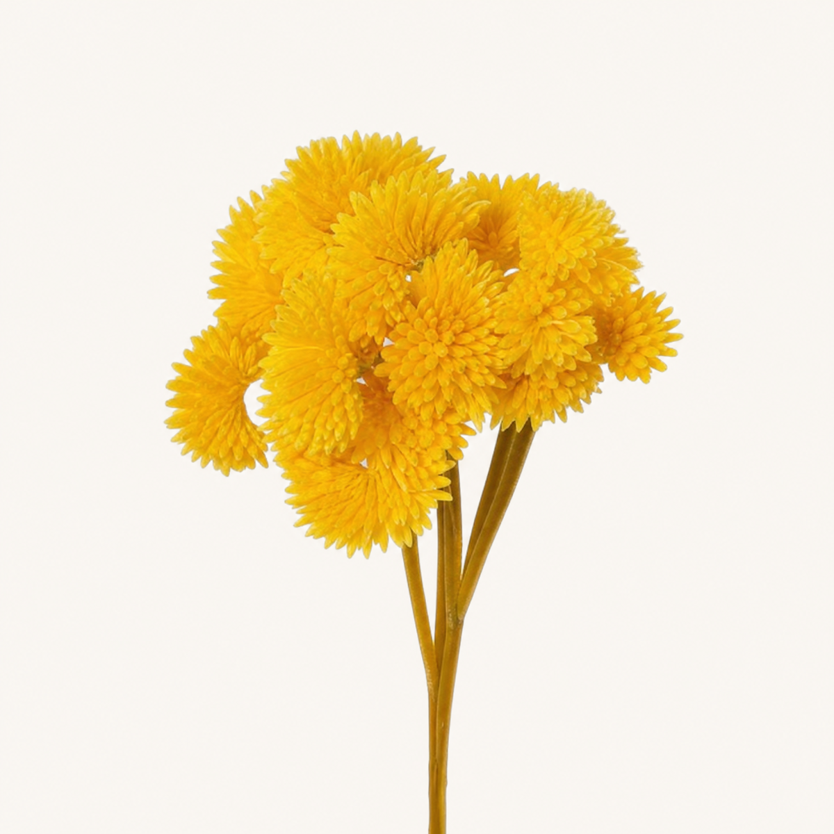 Faux Mimosa Stem – PU Cone Flower Pick for Home Decor and Floral Arrangements