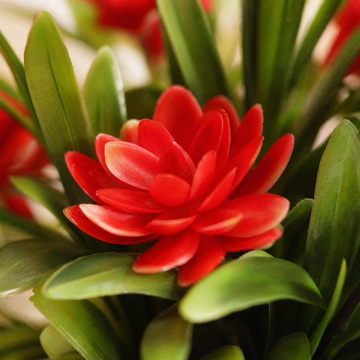 Artificial Flower Plant Pot – Faux Botanical Desktop Decor Home Office Gift